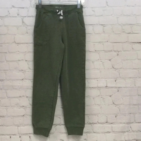 New without Tags Hatley Olive Green Sweatpants size 8 Boys - Picture 1 of 4